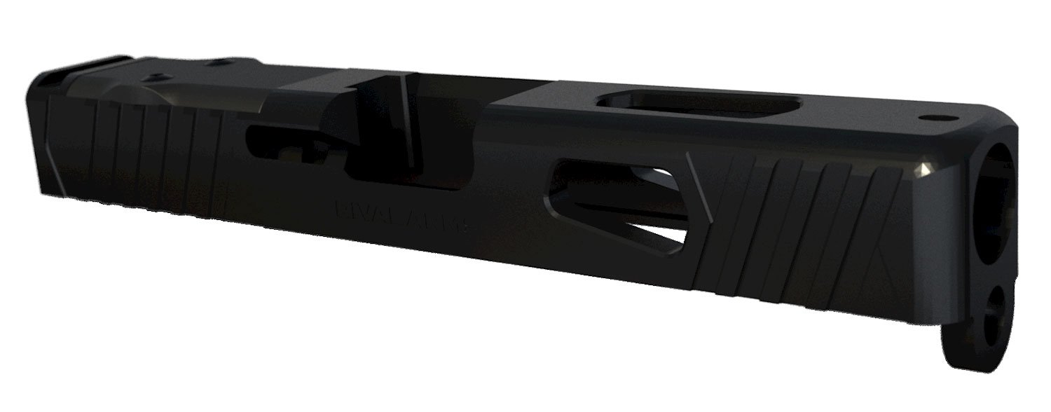 Rival Arms RA10G205A Precision Slide A1 Docter Cut Black QPQ Case Harden... - Rival Arms - 9mm Luger