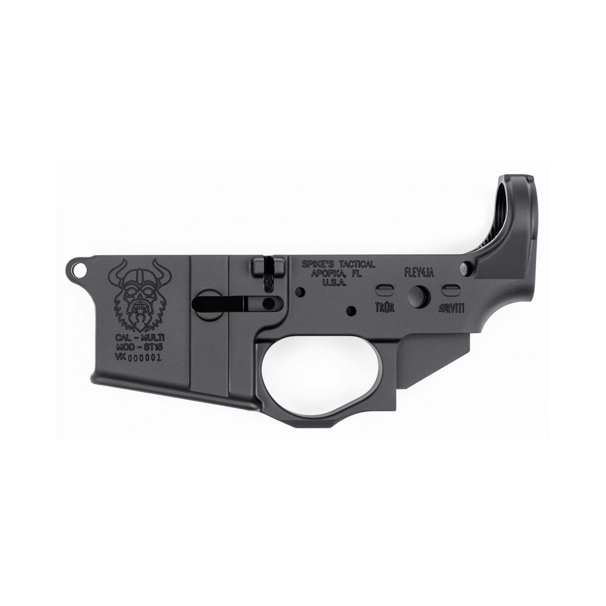 Spikes STLS031 Viking Stripped Lower Receiver Multi-Caliber 7075-T6 Alum... - Spike's Tactical - Multi