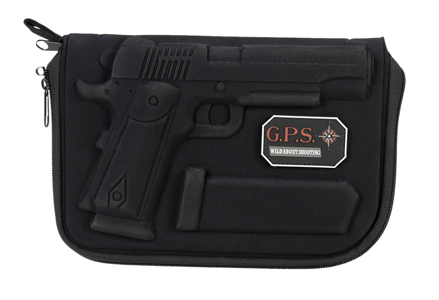 G. Outdoors GPS-908PC Custom Molded 1911 Pistol Case Black Lockable Zippers - GPS