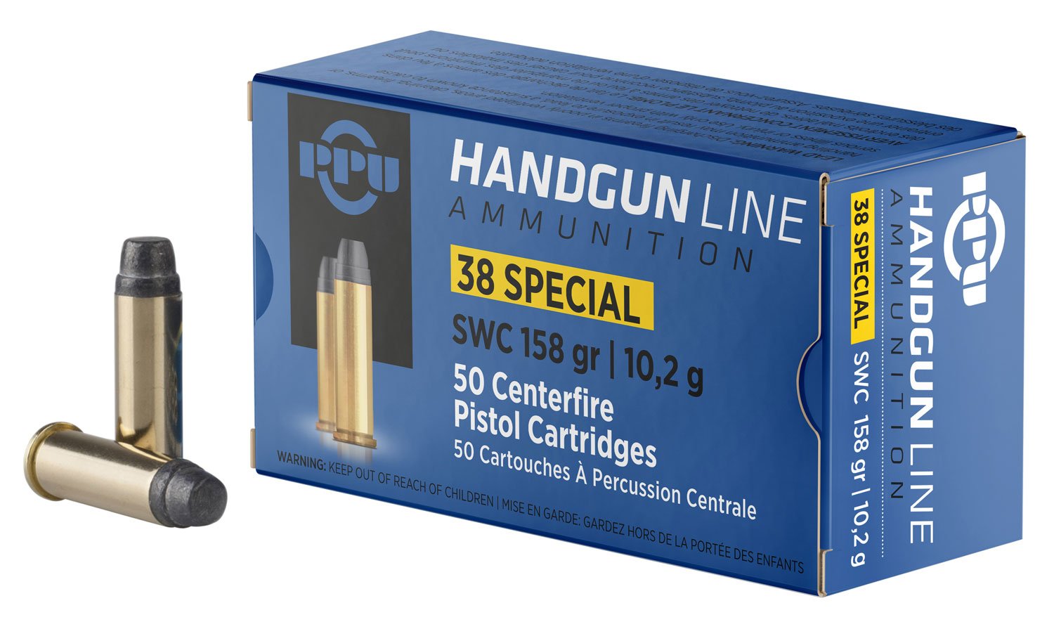 Buy Prvi Partizan PPU PPH38SS .38 Special 158gr Semi-Wadcutter Ammo 50 Rounds online