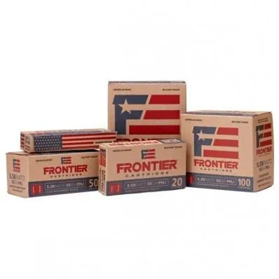 Hornady Frontier Rifle Ammunition .223 Rem 55 gr HP-MATCH 3240 fps 500/ct - Frontier Cartridge - 223 REM