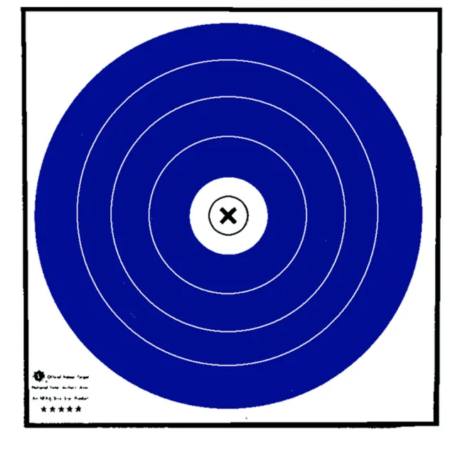 Maple Leaf Press NFI-1T Target Face 40cm Blue/White 100pk 75lb Card Stock - Maple Leaf Press