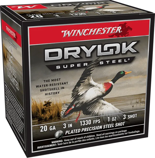 Buy Winchester Drylok Magnum Plated Load 20 Gauge Steel Shot 1 Ounce 25 Rounds online