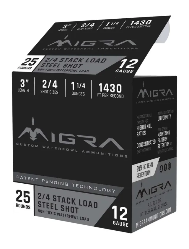 MIGRA M12AS24 12G 3" 2-4SHT 1.25 25/10 - MIGRA