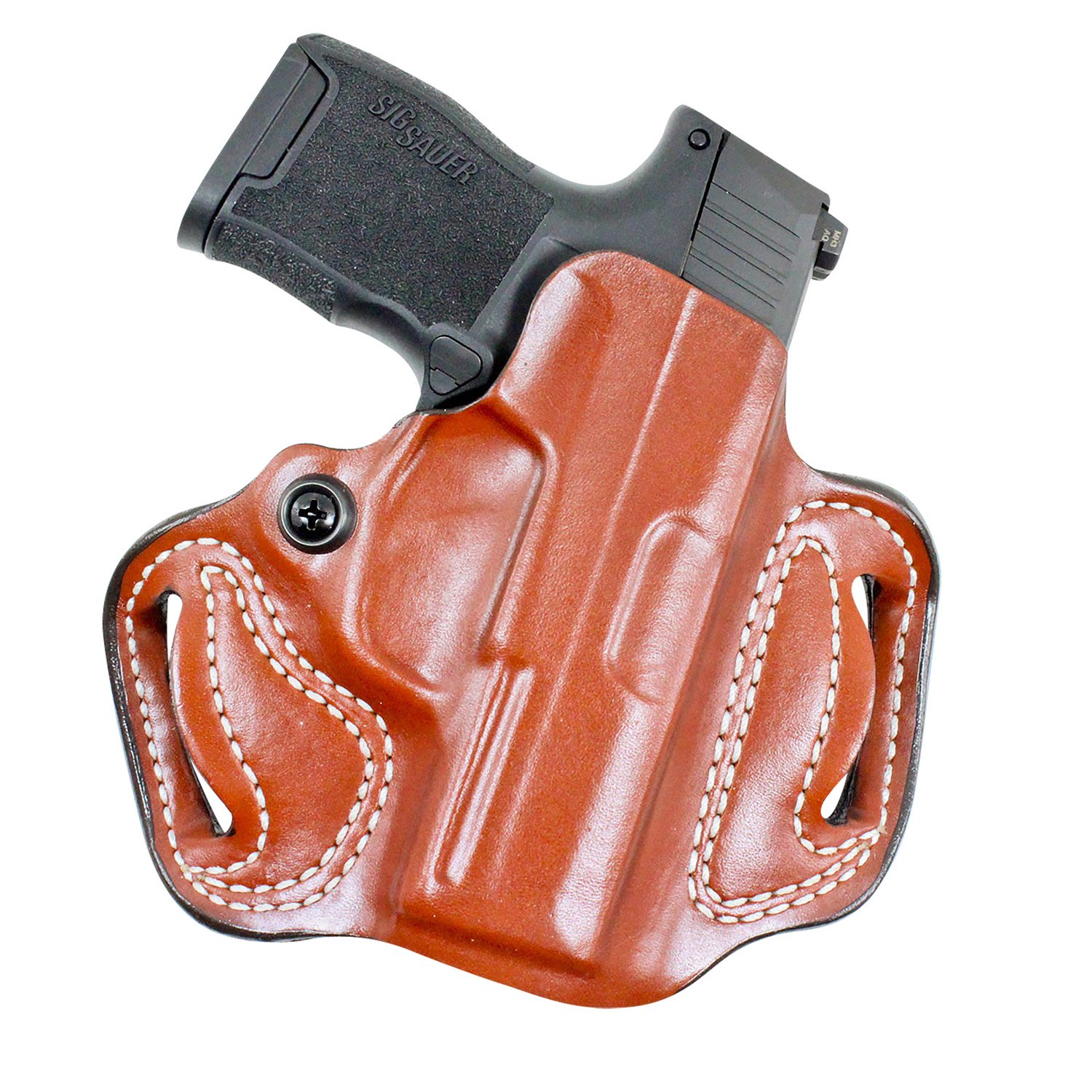 Buy DeSantis 086TA8JZ0 Mini Slide Tan Leather Holster for Sig P365 1.75" Belt online