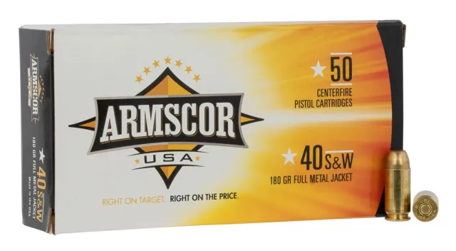 Armscor Precision Inc FAC40-2N .40 S&W 180 Grain FMJ Ammo