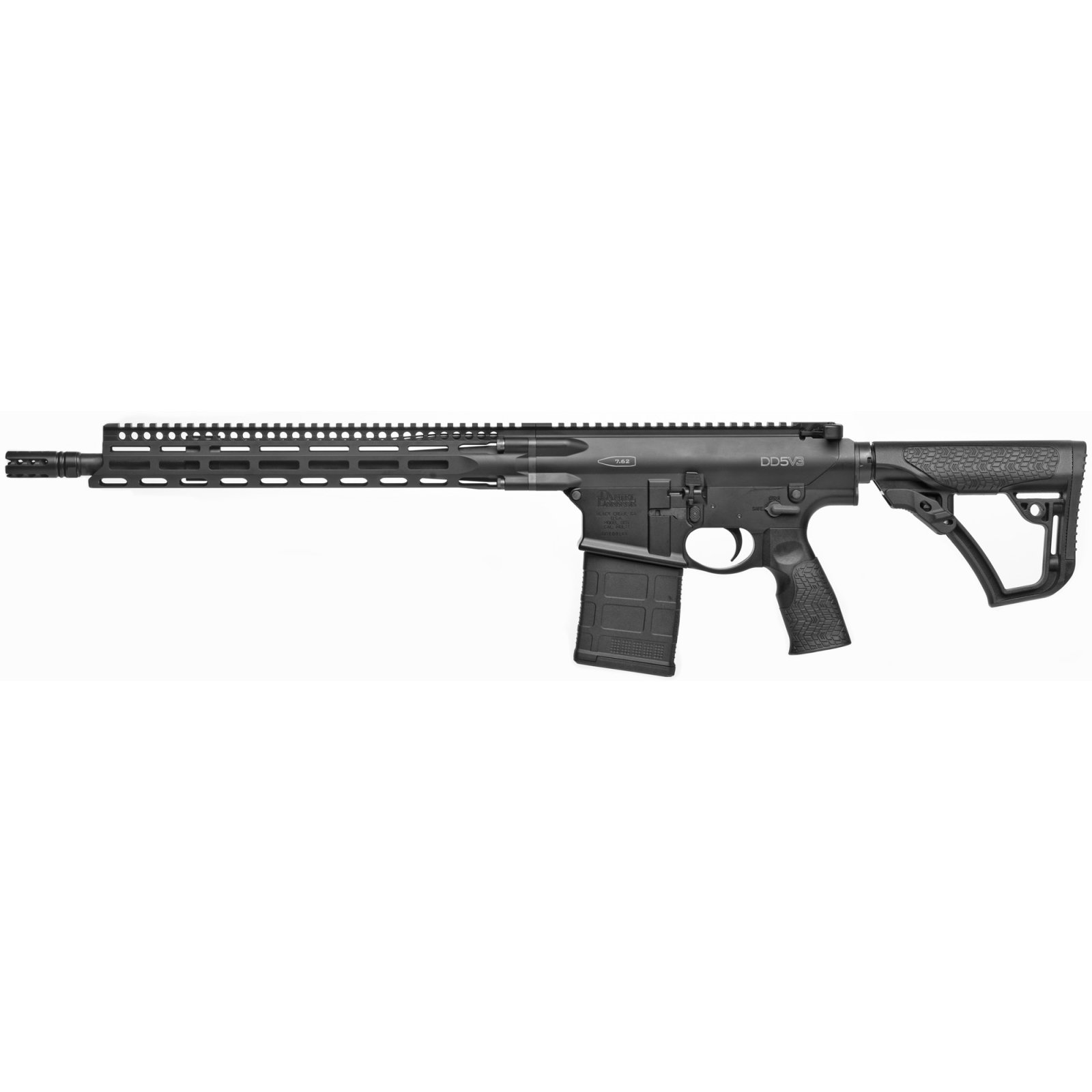 Daniel Defense DD5 V3 7.62x51mm NATO 16" Black 20+1 M-LOK - Daniel Defense - 7.62 x 51mm | 308 Win