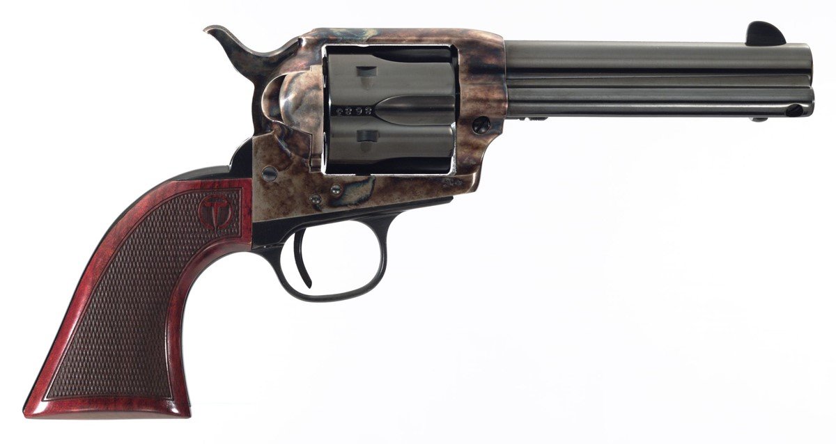 Taylor's & Company 4109DE Smoke Wagon Deluxe 45 Colt 4.75 Inch Blued - Taylor's & Company - 45 Colt