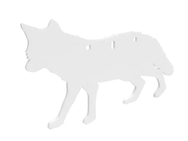 Buy Birchwood Casey BC-47711 AR500 3/8" Coyote Silhouette Target 21" White online