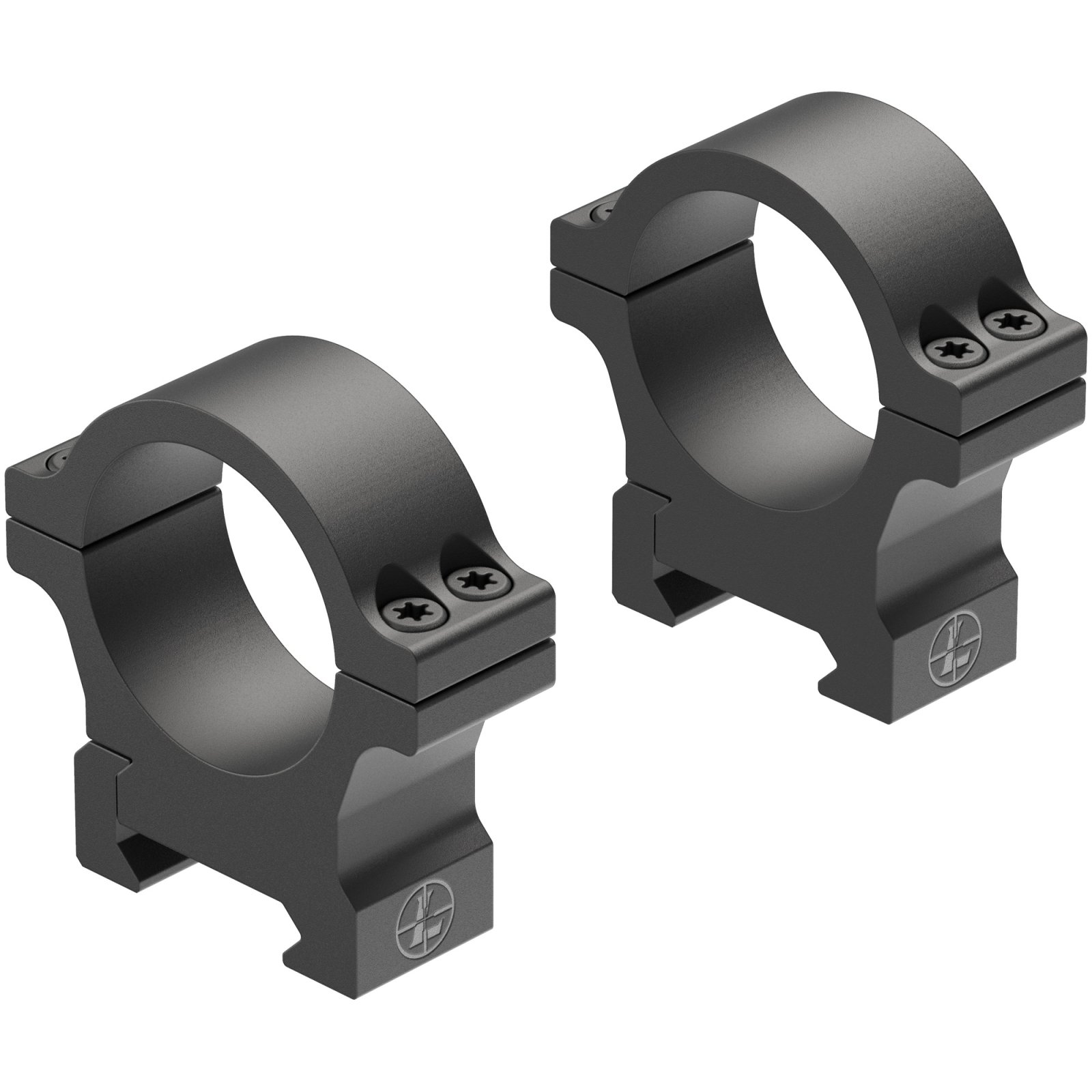 Leupold Open Range 30mm Scope Rings Cross-Slot Med Matte Blk - Leupold & Stevens - 30MM