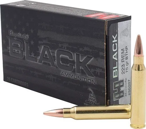 Buy Hornady Black .223 Remington 75Gr BTHP Match 20Rd Box Rifle Ammo (80267) online