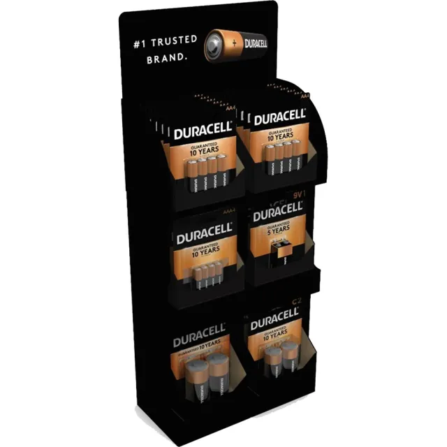 Duracell 5003800 Coppertop Batteries Counter Display, 36-Pack - Duracell