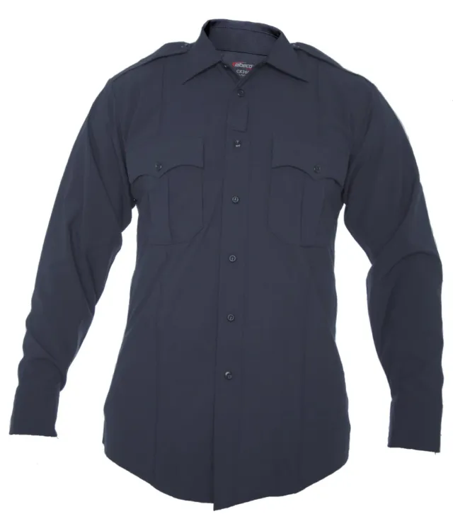Elbeco CX360 Long Sleeve Women's Shirt Midnight Navy Moisture-Wicking
