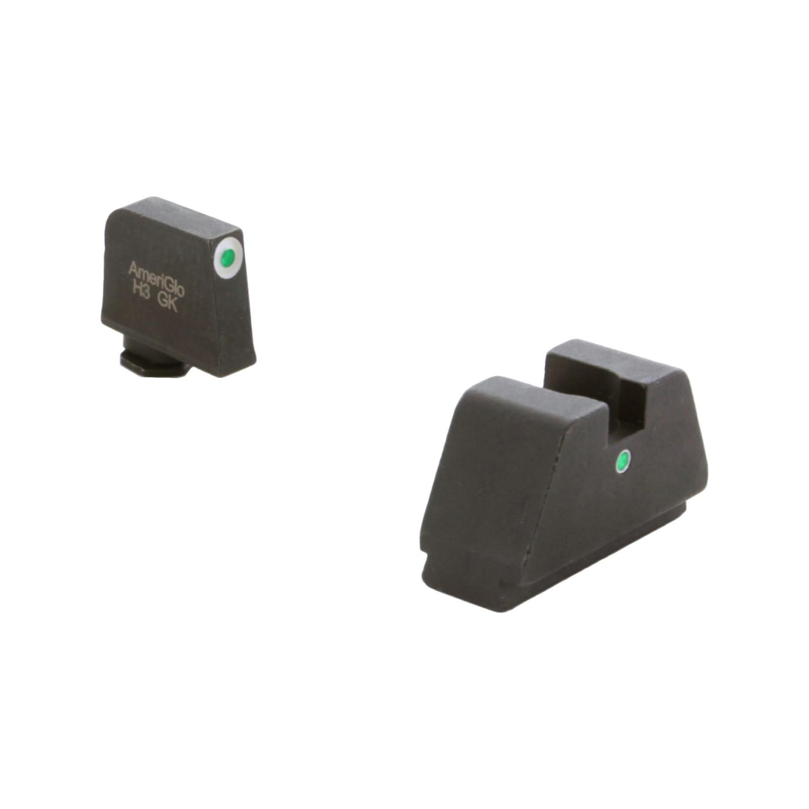 AmeriGlo GL-193 3XL Tall Green Tritium Sights for Glock Gen 1-5 MOS - Ameriglo
