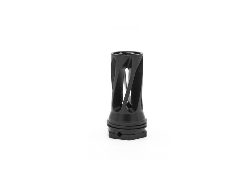 Huxwrx 3098 Flash Hider-QD 5/8"x24 Black 6mm 2.3" Muzzle Device - HUXWRX - 6MM