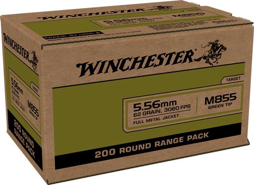Winchester 5.56 NATO M855 Ammo 800 Rounds 62 Grain FMJ - Winchester - 5.56x45