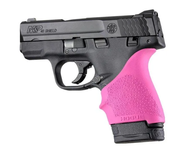 Buy Hogue 18407 Beavertail Grip Sleeve Pink Fits M&P Shield/LC9/Glock 26/27 online