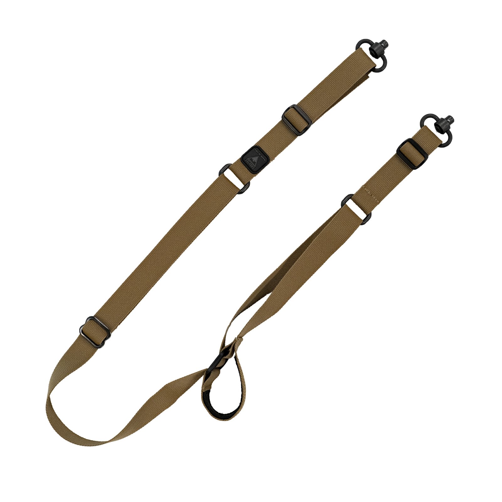 GrovTec GTSL135 2 Point Sling Coyote Brown Matte Finish Push Button Swivels - Grovtec