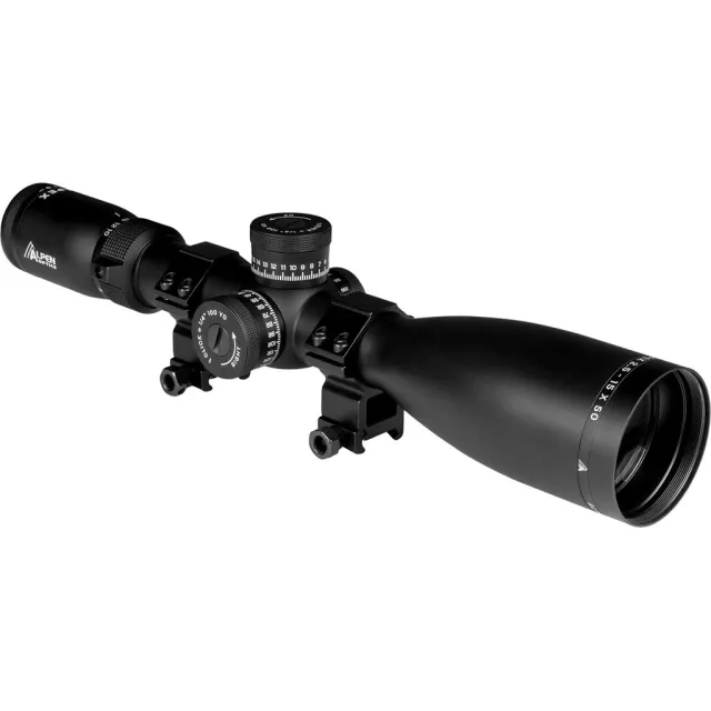 Alpen 4012 Apex Rifle Scope 2.5-15x50 WBDC-A Reticle 30mm Tube 1/4 MOA - Bresser