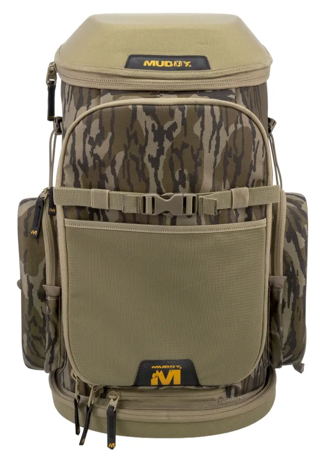 Muddy Outdoors Pro Treestand Pack MO Bottomlands Camo Gear Hauler - Muddy Outdoors for sale at Smoke Wagon Firearms