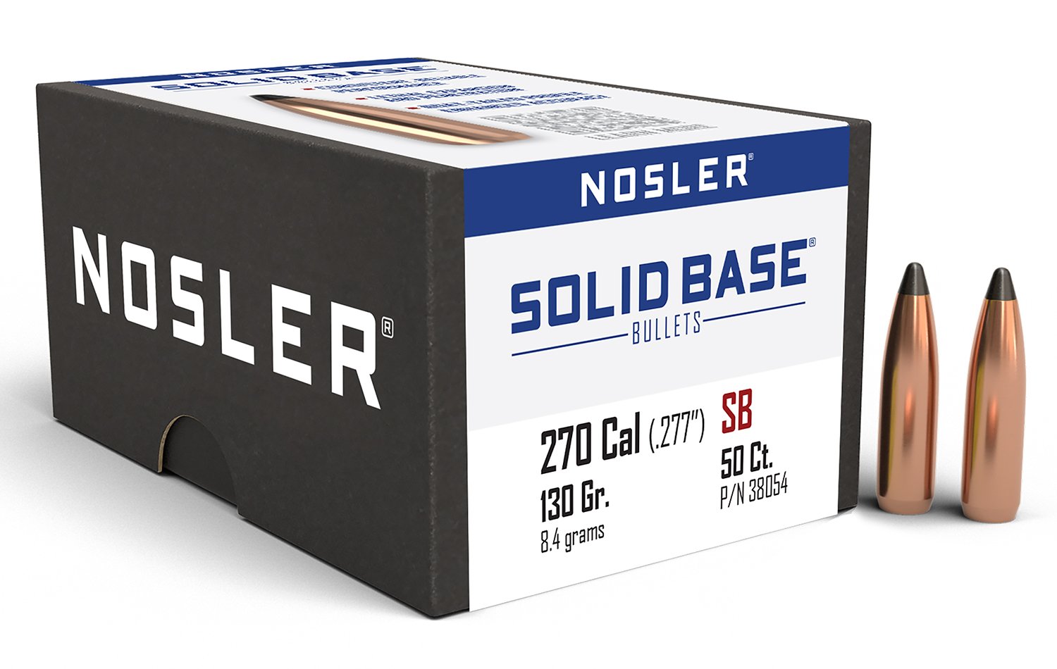 Buy Nosler 38054 SB-270 270 Cal 130gr Soft Point Reloading Bullets 50CT online