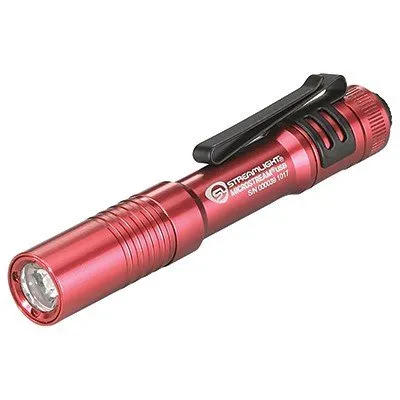 Streamlight 66602 MicroStream USB Red 250 Lumen Rechargeable Flashlight - Streamlight