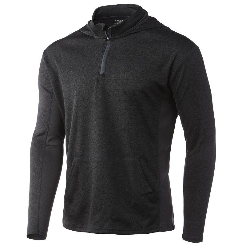 Huk H1200452-015S Icon X Coldfront Hoodie Volcanic Ash Heather Small - Marolina DBA HUK