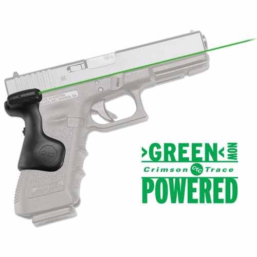 Crimson Trace 01-6730-1 Lasergrip Green for Glock Gen 3-5 Models - Crimson Trace - 0.50" AT 50 FT