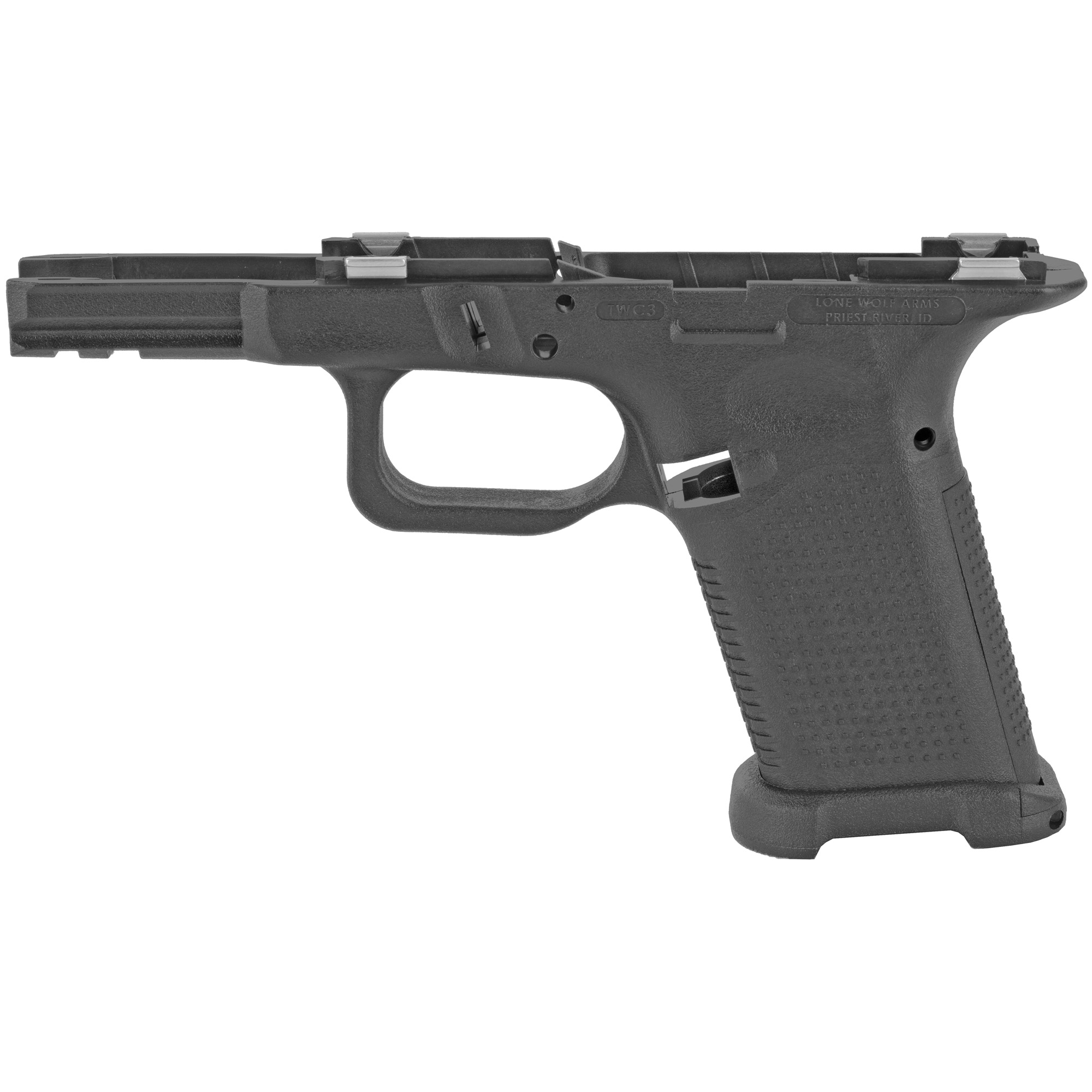 Lone Wolf LWD-TWC3-BARE Compact Textured Frame Black for Glock 19 Gen 3/4 - Lone Wolf Distributors - Multi