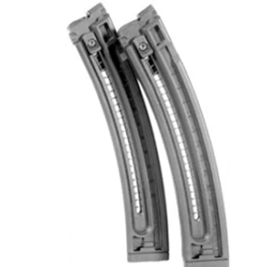 BLG GSG-16 Twin Pack Magazine, 22-Round Capacity, .22LR Ammunition, Black Polymer, German Craftsmanship