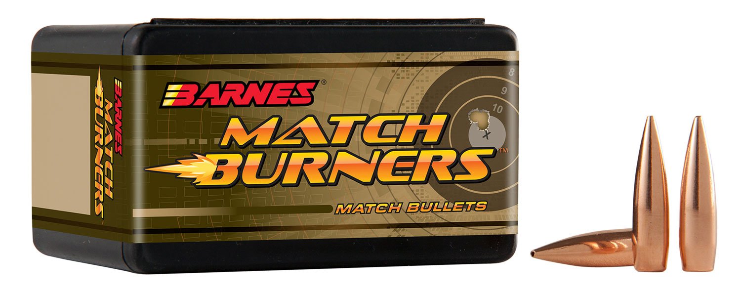 Barnes 30864 Match Burners 6mm 112gr Boat Tail 100/Box - Barnes Bullets - 6MM