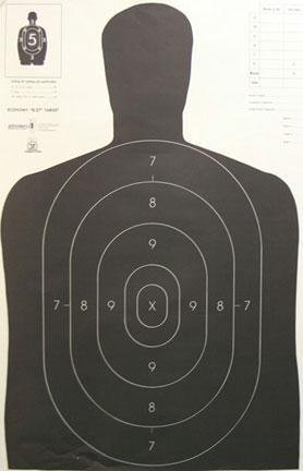 Speedwell B27E NRA Police Silhouette Targets, Black, 22.5"x35", 200 Pack - Speedwell Targets