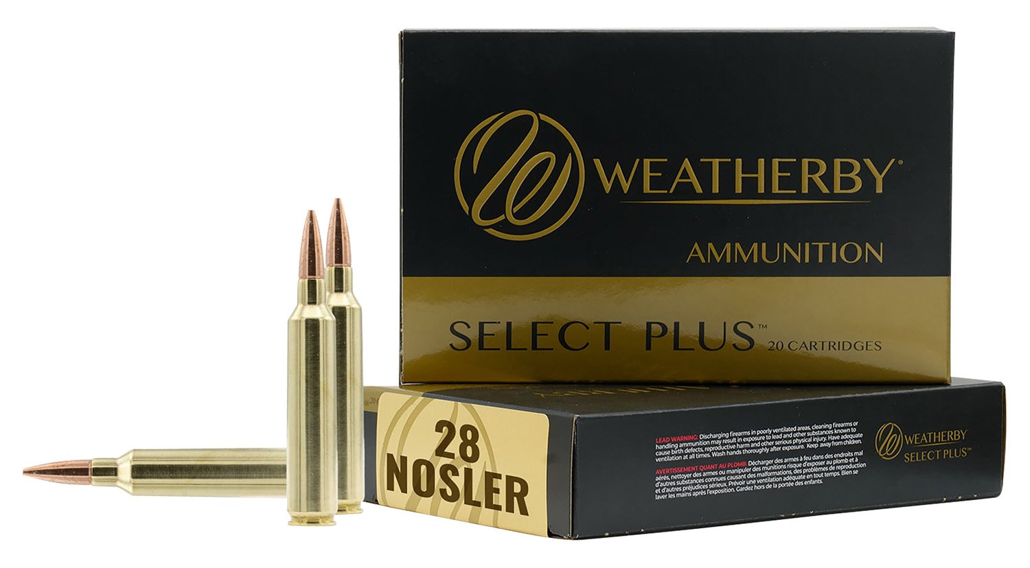 Weatherby M28NS163HCB Select Plus 28 Nosler 163gr Hammer Custom Ammo - Weatherby - 28 Nosler