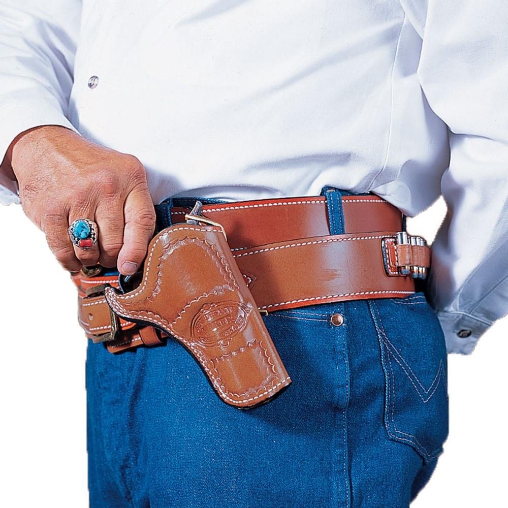 DeSantis 083TC53Z0 Doc Holliday Cross Draw Holster Tan Leather RH Colt SAA - DeSantis