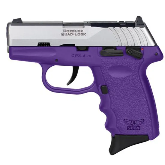 SCCY CPX-4 RD 380 ACP 2.96" Purple Polymer/Serrated Stainless Steel