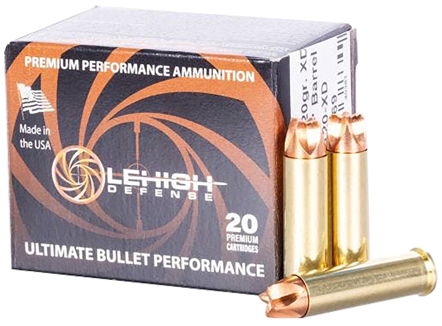 Wilson Combat LA357120XD 357Mag 120gr 20/Box 1400fps 522ft-lbs Ammo - Lehigh Defense - 357 Magnum