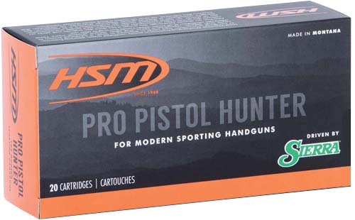 HSM Pro Pistol Hunter .460 S&W Magnum 300 Gr JSP 20-Rounds - HSM Ammunition - 460 S&W Mag