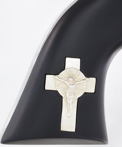 Buy Cimarron PP300WSCI01BG Holy Smoker 357MAG 4.75" White/Silver Cross online