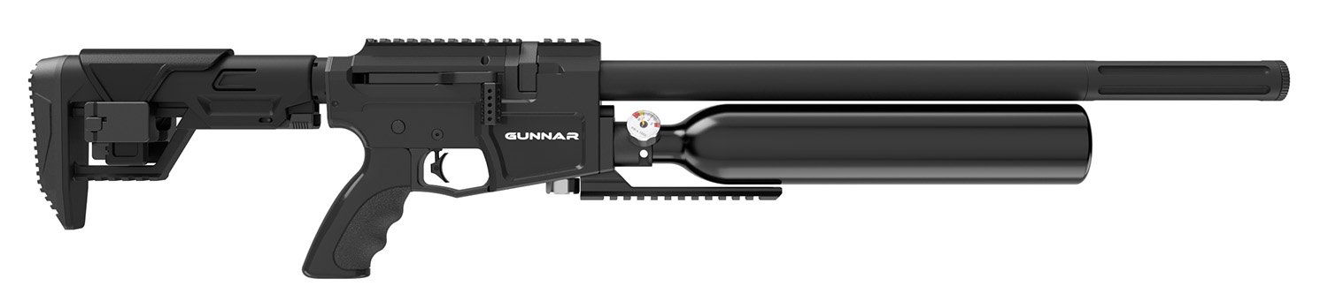 Crosman BPG25S Gunnar Air Rifle PCP 25 Caliber Black Adjustable Stock - Benelli USA - 25 CALIBER