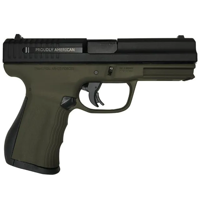 FMK 9C1 G2 Pistol 9mm 4" OD Green 14rd 804 Fast Action Trigger