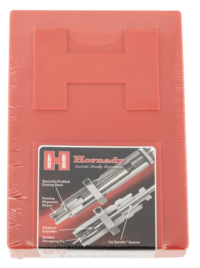 Hornady 546442 Custom Grade Series III 2-Die Set for 8.6 Blackout Includes Sizing/Seater - Hornady - 8.6 BLACKOUT