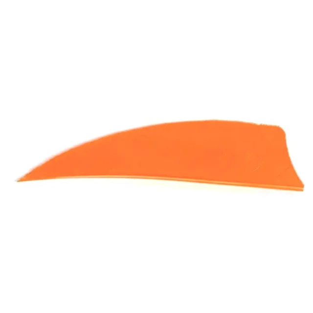 Trueflight 1305 Shield Cut Feathers Orange 3" LW 100pk 0.55"H 2.0gr - Trueflight