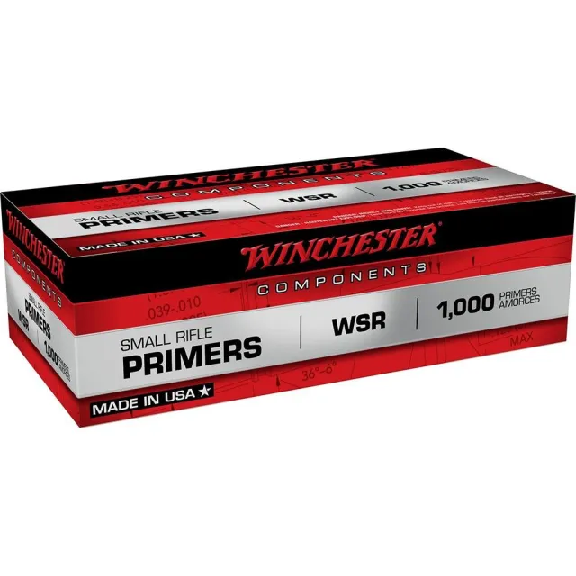 Winchester Ammo WSR #6 1/2 Small Rifle Primer - .175 Diameter - 1,000 RD.BOX