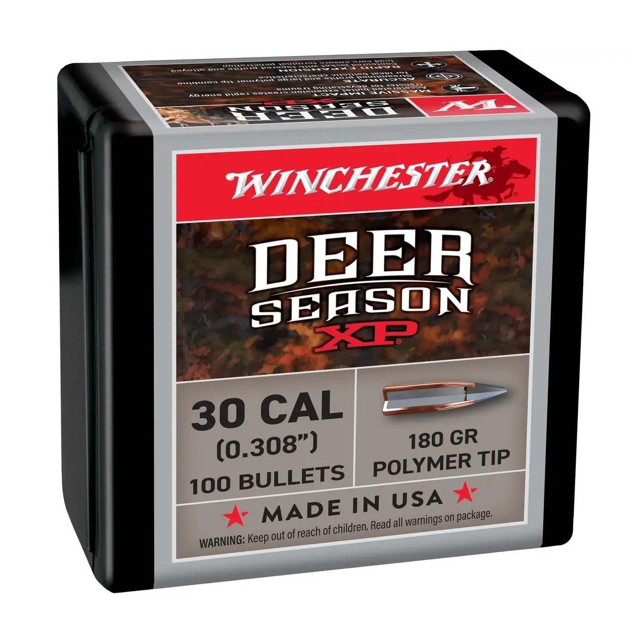 Winchester Deer Season XP Rifle Bullets 30 cal 180 gr 100/ct - Winchester - .30