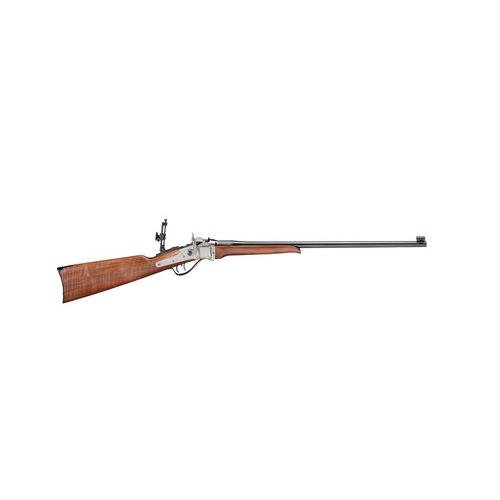 Pedersoli 1874 Sharps Little Betsy 30-30 Win 24 In Matt Blue Wood Stock - Italian Firearms Group - 30-30Win