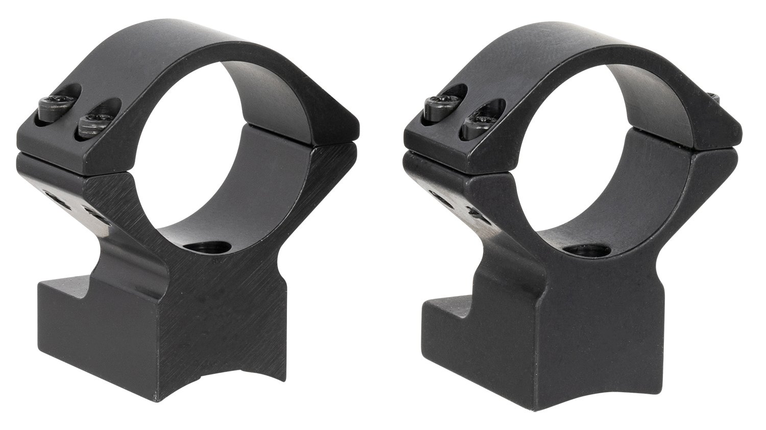 Talley 950765 1in High Scope Mount Rings Black Aluminum - Talley