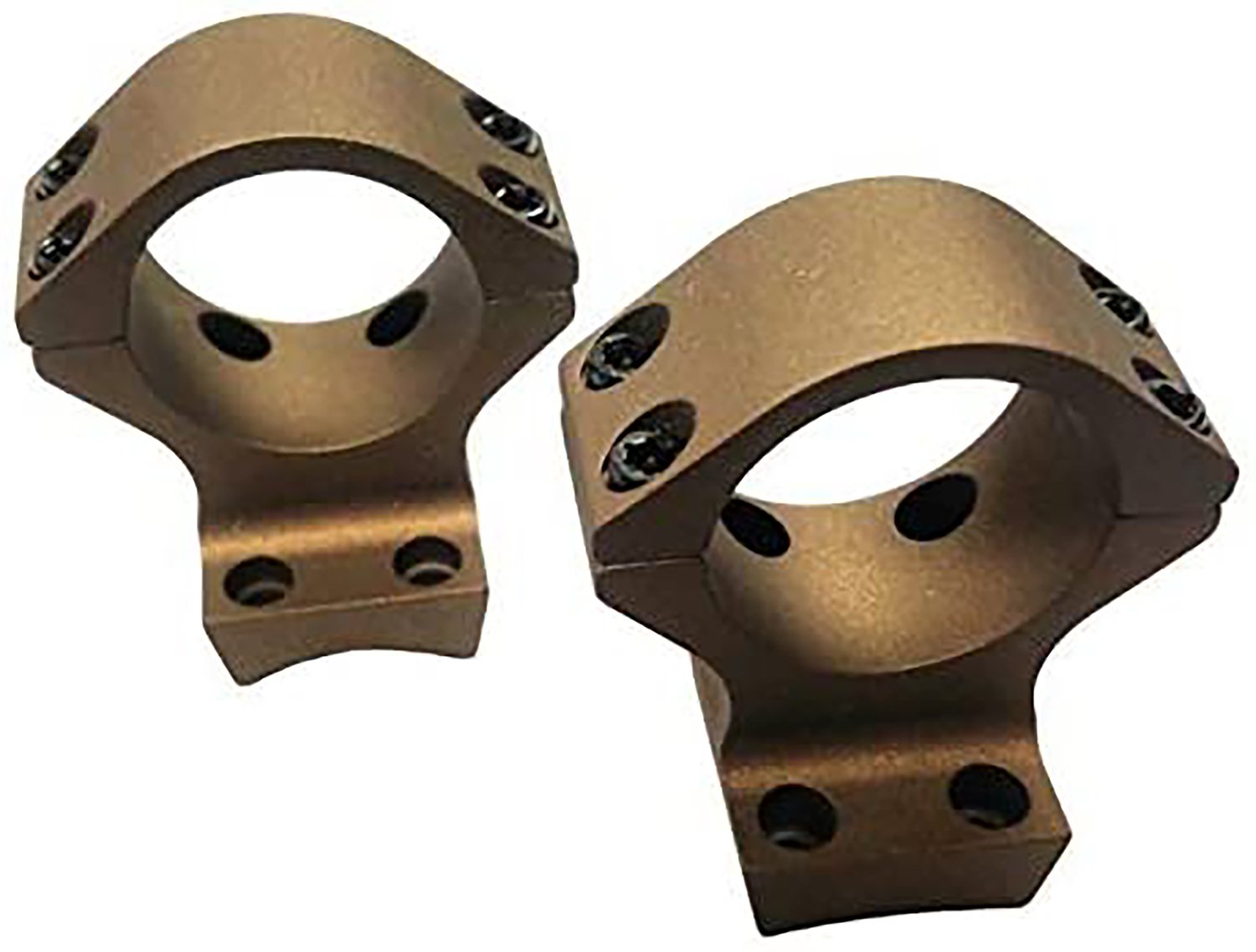 Talley HC840735 Scope Mount/Ring Combo 34mm Medium Burnt Bronze Aluminum - Talley