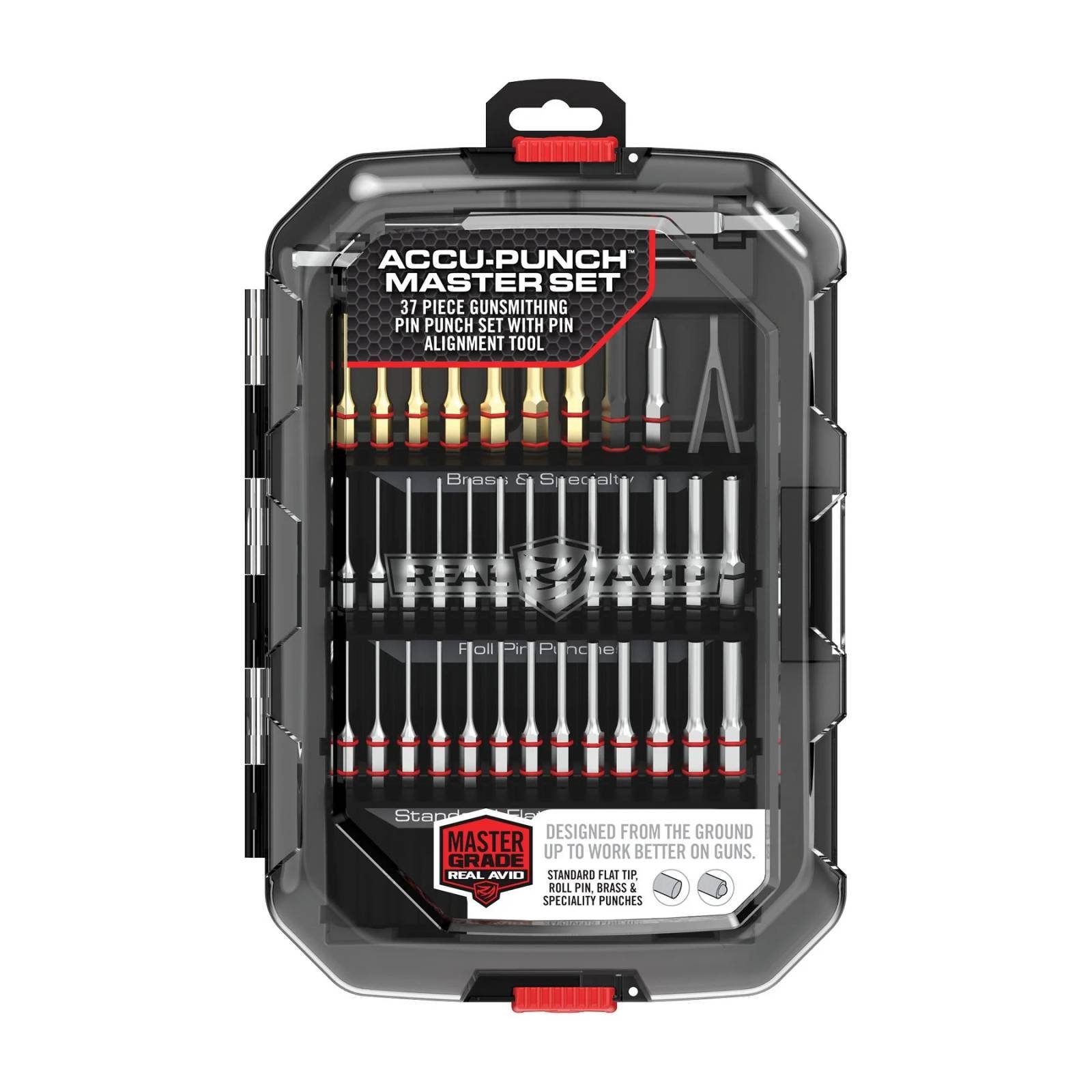 Buy Real Avid AVMAPS Accu-Punch Master Set 37-Piece Gunsmithing Kit Black online
