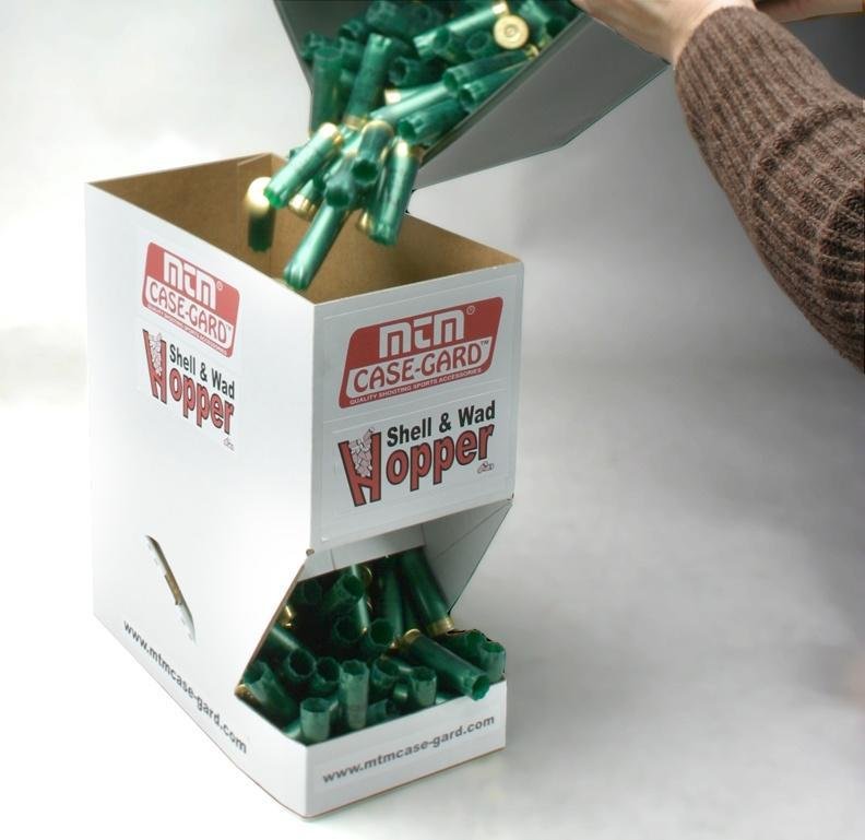 MTM Case-Gard Shell & Wad Hopper - Holds 300 Empty 12 Ga Hulls & 500 Wads - MTM Case-Gard
