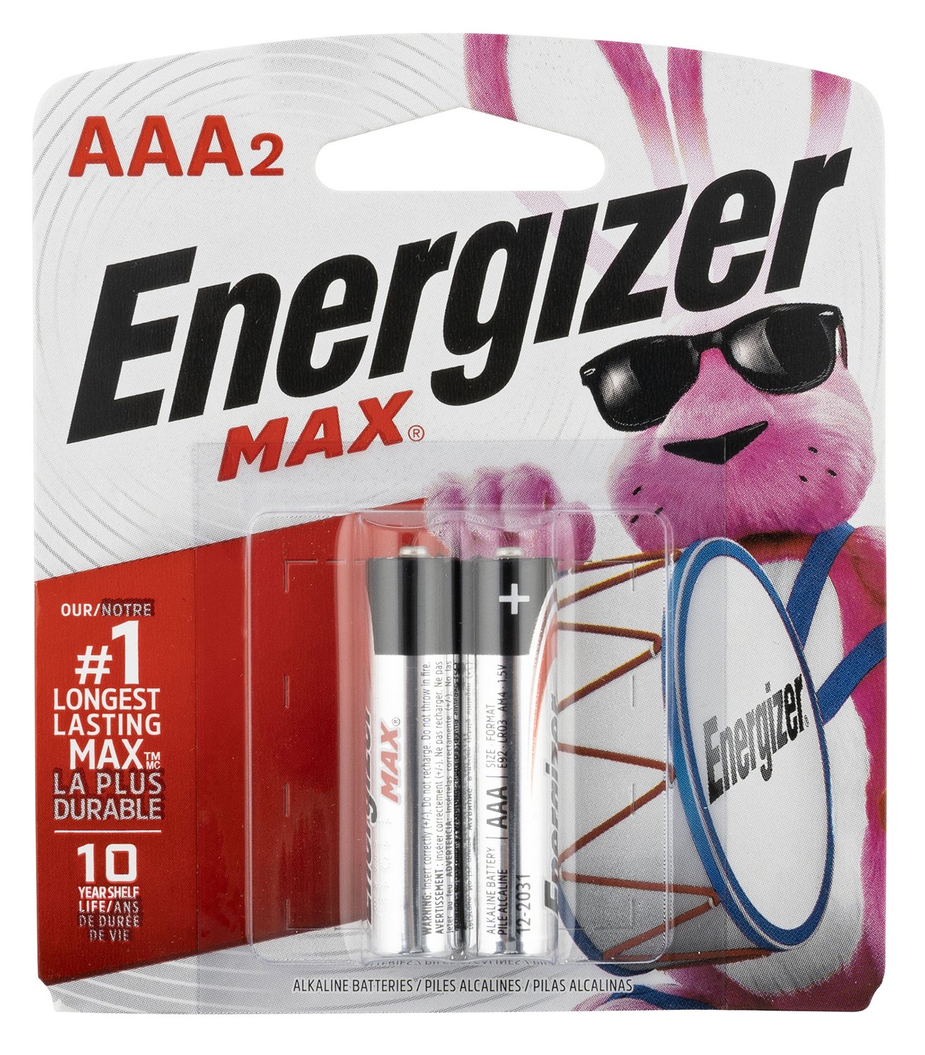 Buy Energizer E92BP2 AAA Max Alkaline 2 Pack online